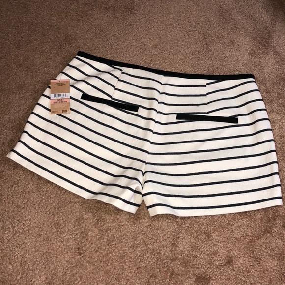 Rachel Rachel Roy Striped Shorts Cream/Ink - Picture 4 of 5